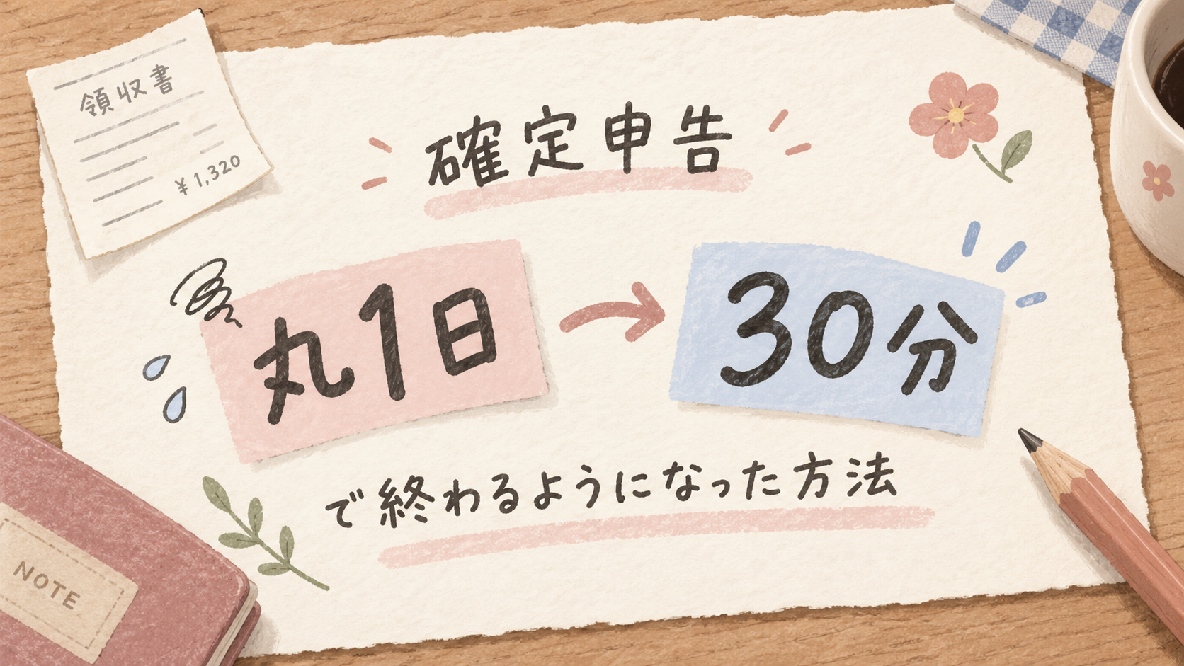 確定申告の作業が丸1日から30分になった方法