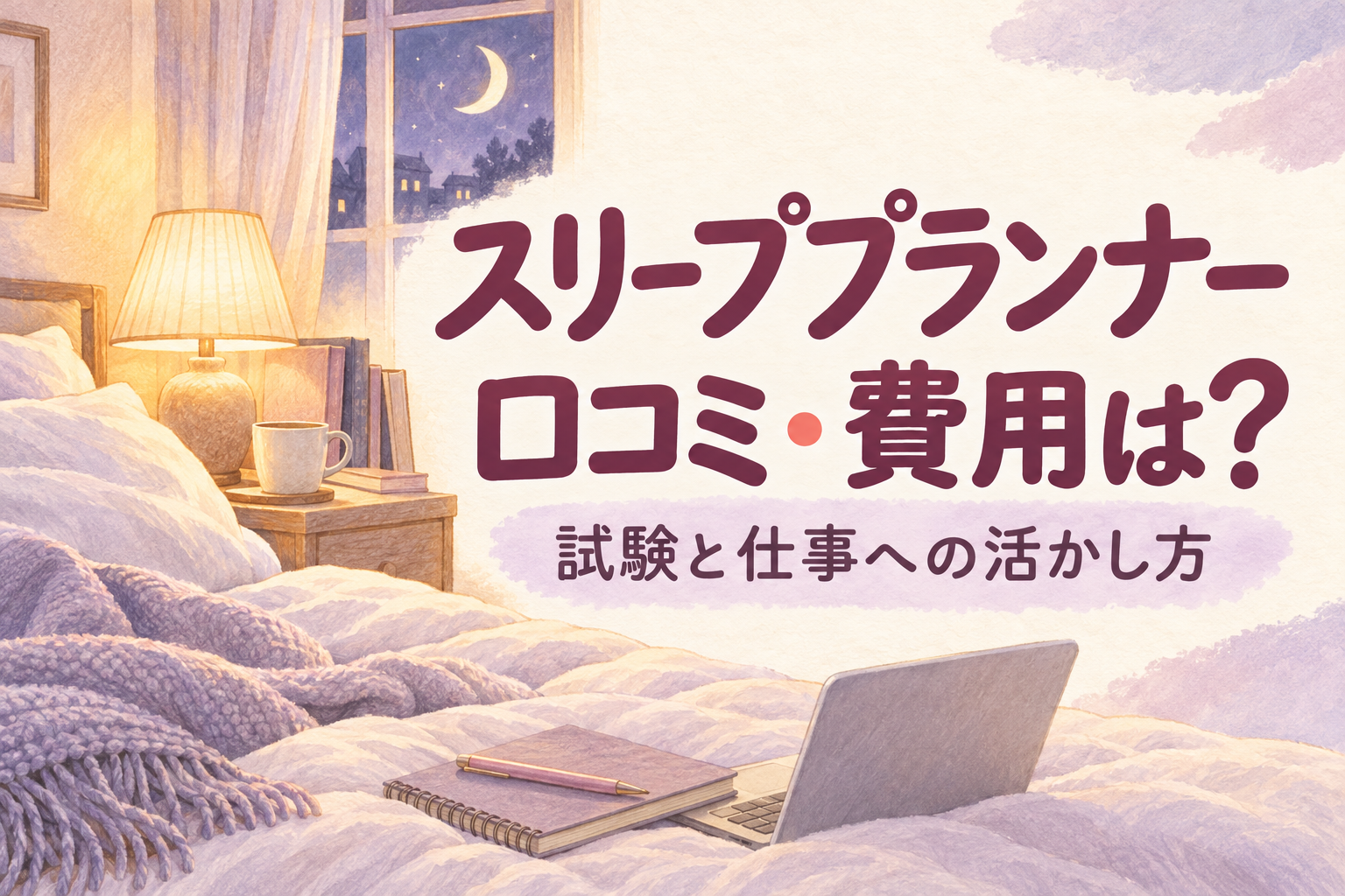 スリーププランナーの口コミ・費用は？試験と仕事への活かし方